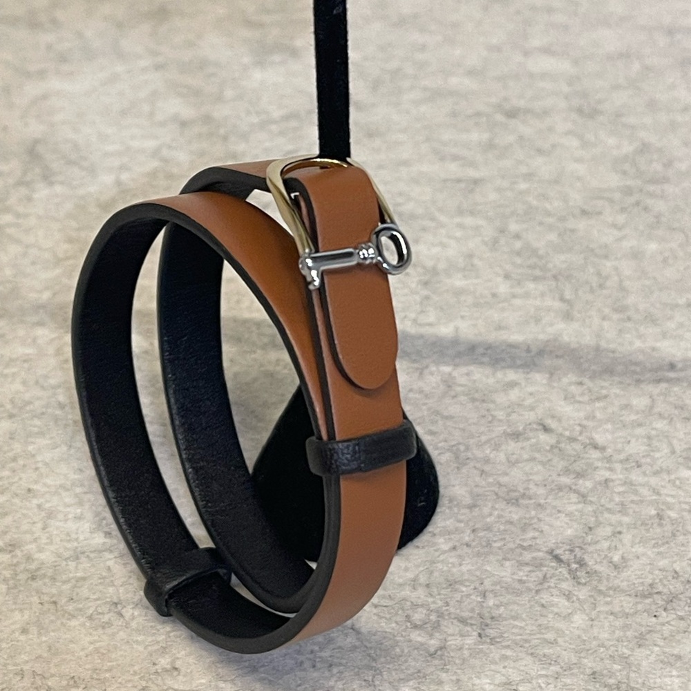 Brown and Black Leather Wrap Bracelet 💕